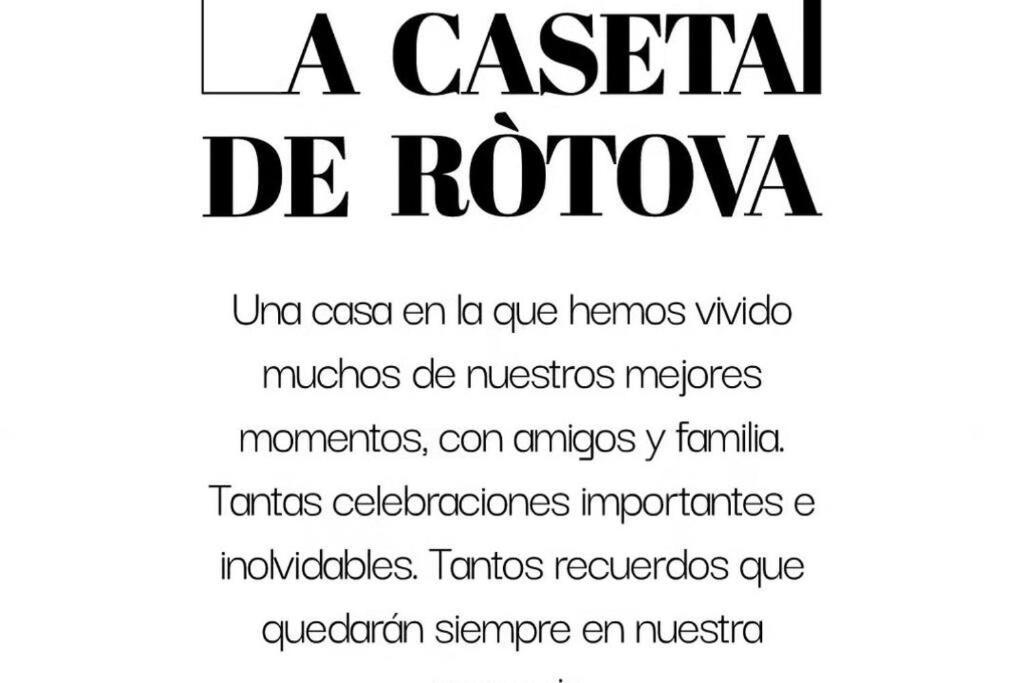 La Caseta De Rotova - Casa Rural Para Desconectar المظهر الخارجي الصورة
